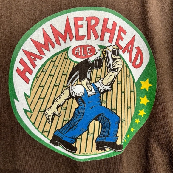 McMenamins Brown Long Sleeve Shirt Hammerhead Oregon Brewery 2x - Picture 2 of 9
